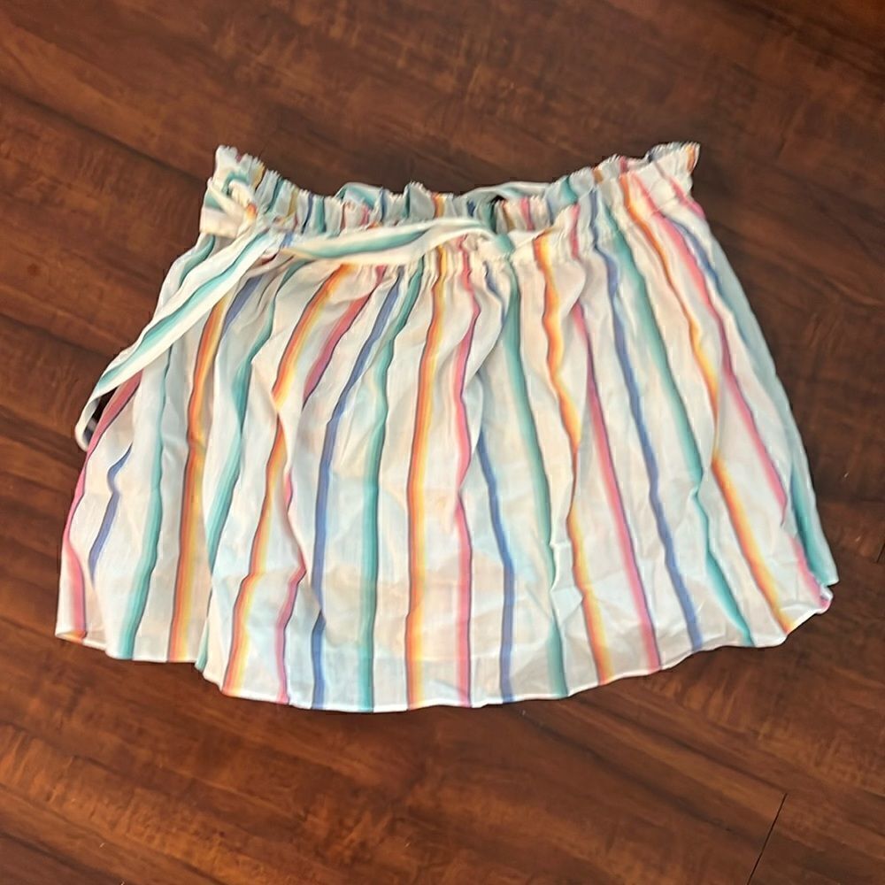 Cute Gap Mini Skirt - Size Small - Colorful Pastel Cloth Skirt with Belt